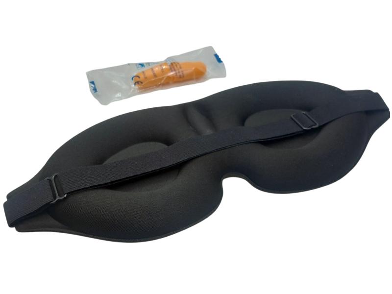 Preview: Schlafmaske 3D Kontur mit Memory Schaum Preview: Schlafmaske 3D Kontur mit Memory Schaum