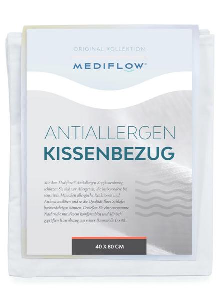 Preview: Mediflow Original Wasserkissen Faserflaum + Aloe Vera-Bezug Preview: Mediflow Wasserkissen inklusive Anti-Allergen Schonbezug